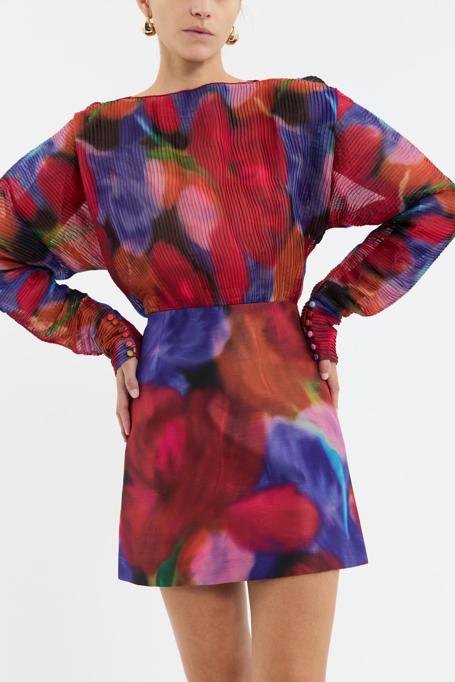 Cabaret Roses Mini Dress