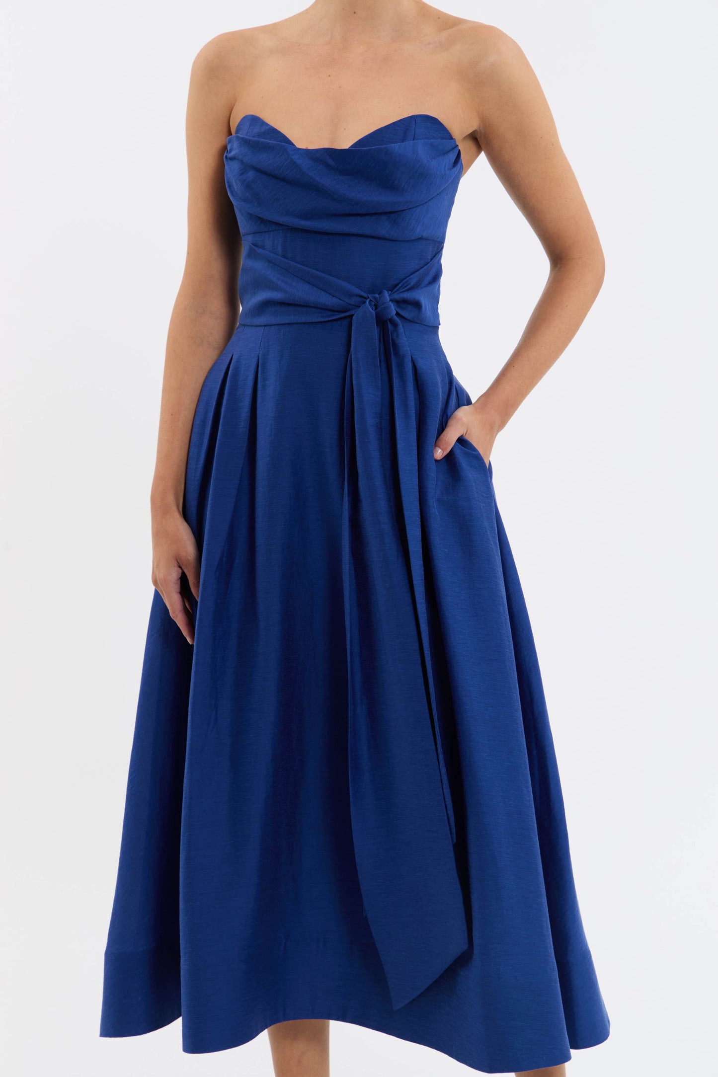 Cera Strapless Midi Dress