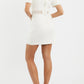 Claire Short Sleeve Mini Dress Ivory