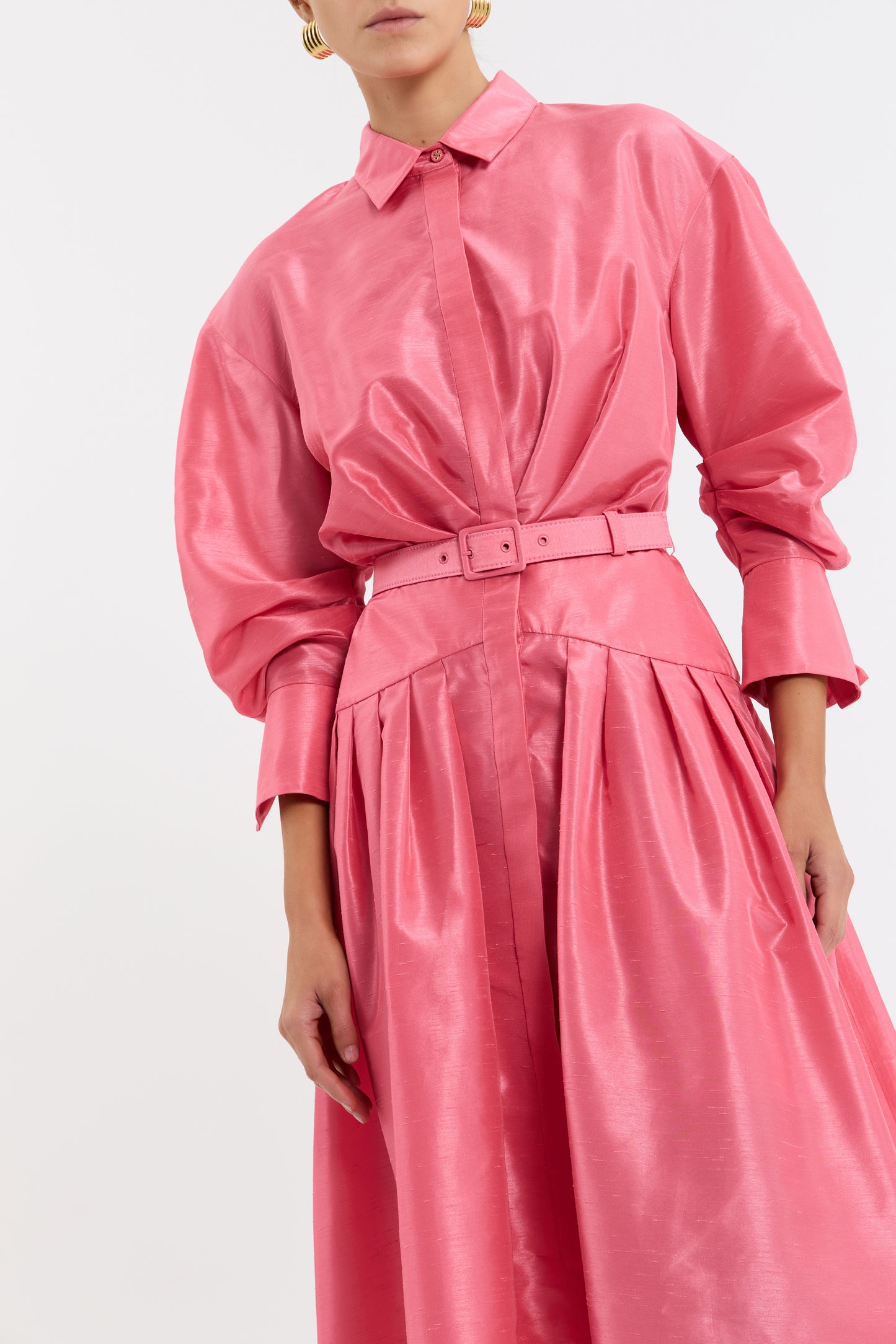 Maple Shirt Midi Dress