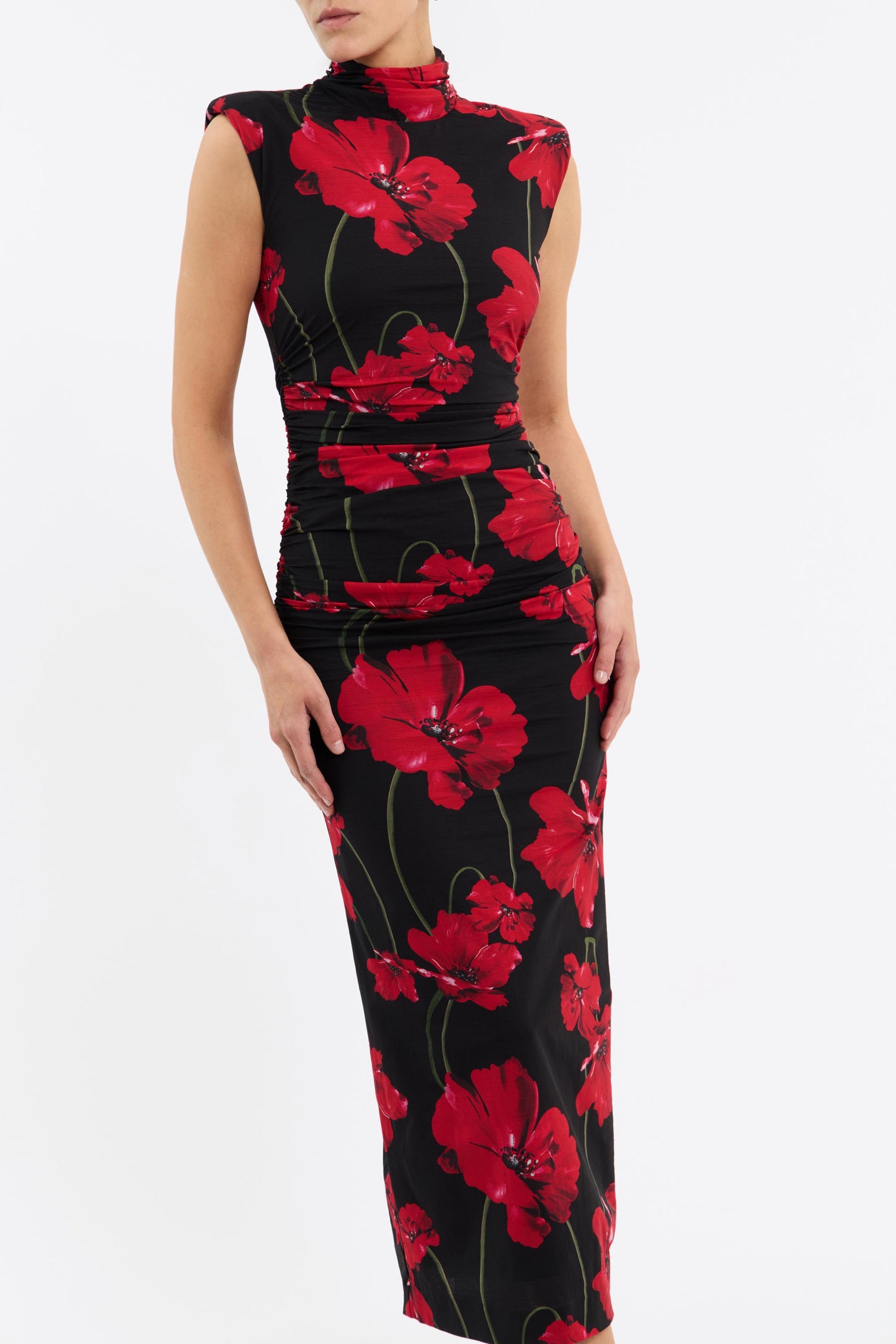 Poppy Fields Midi Dress