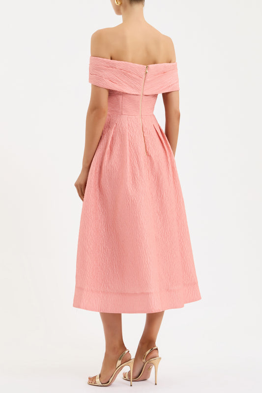 sleeveless women's light pink off the shoulder latin dress L'AGENCE Taren Knit In Misty Rose This top is perfect for everyday Cute Dresses & Girly Styles