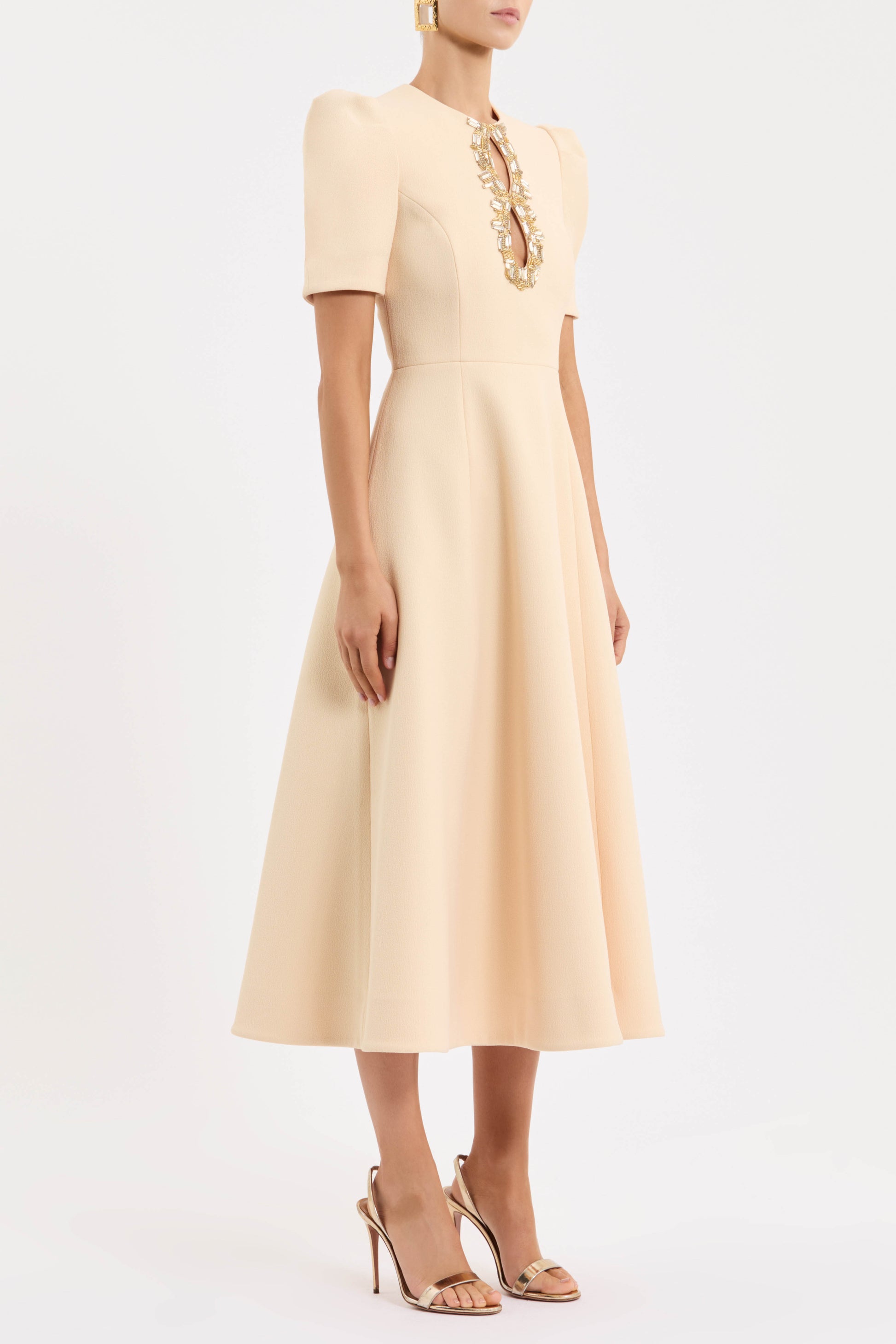 Alexandrite Short Sleeve Midi Dress Size 6