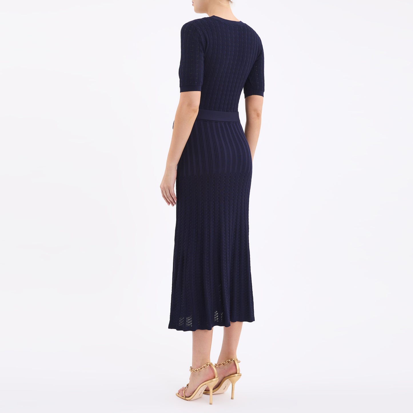 Alice Knit Midi Dress Navy