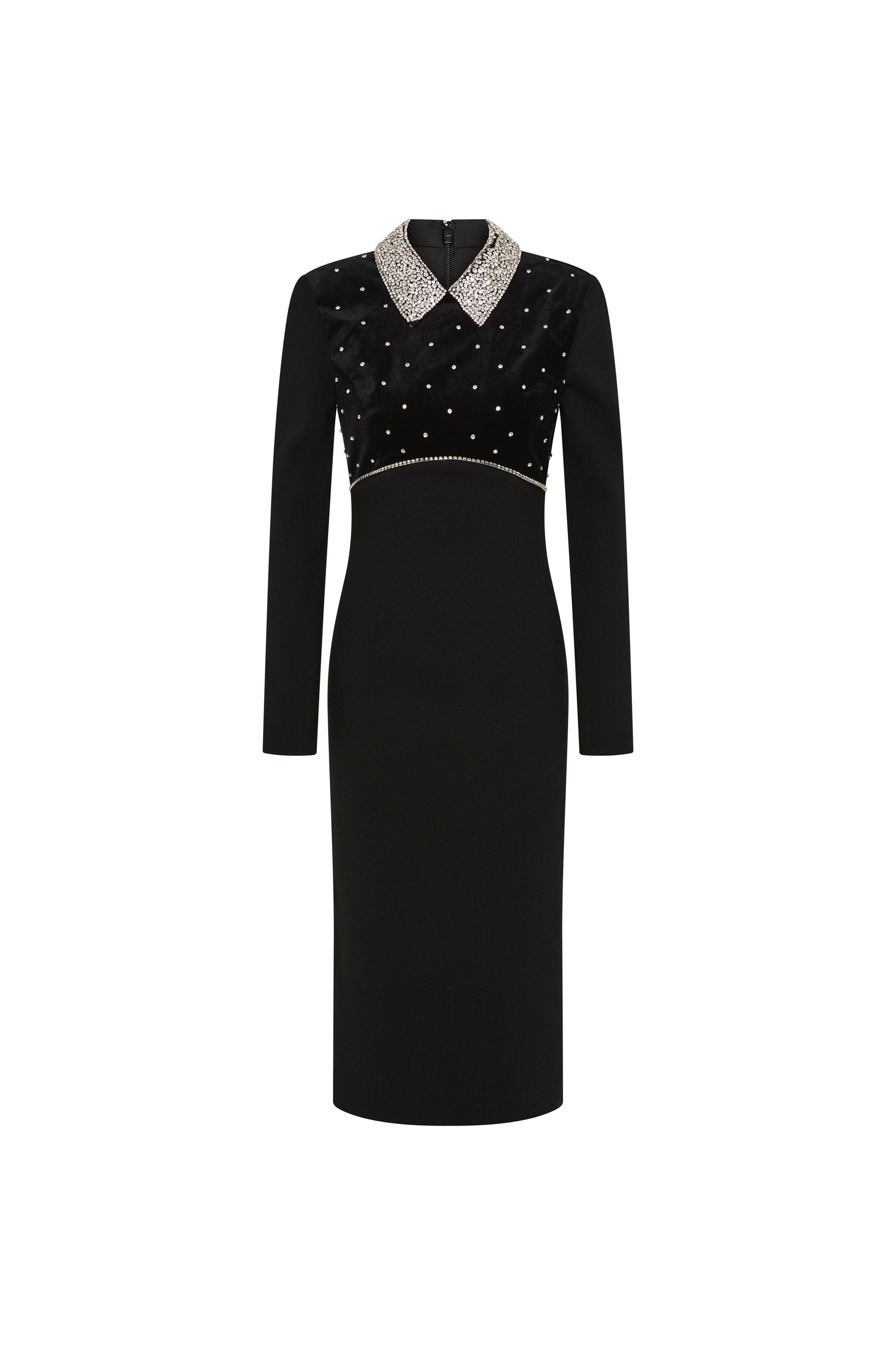 long sleeve black midi dress for funeral Long Sleeve Side Knot Midi Jersey Dress Black