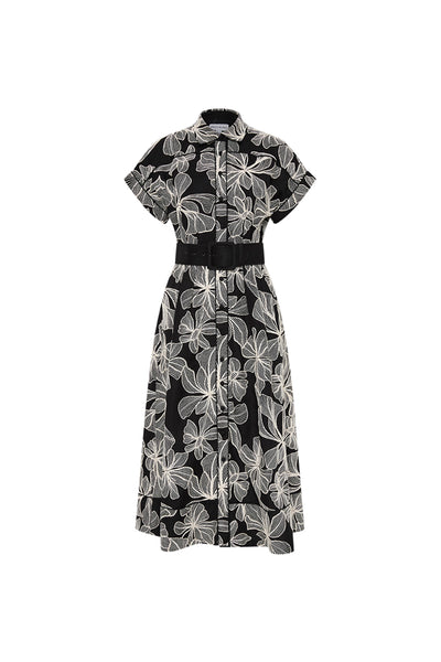 Amira Short Sleeve Midi Dress  Rebecca Vallance