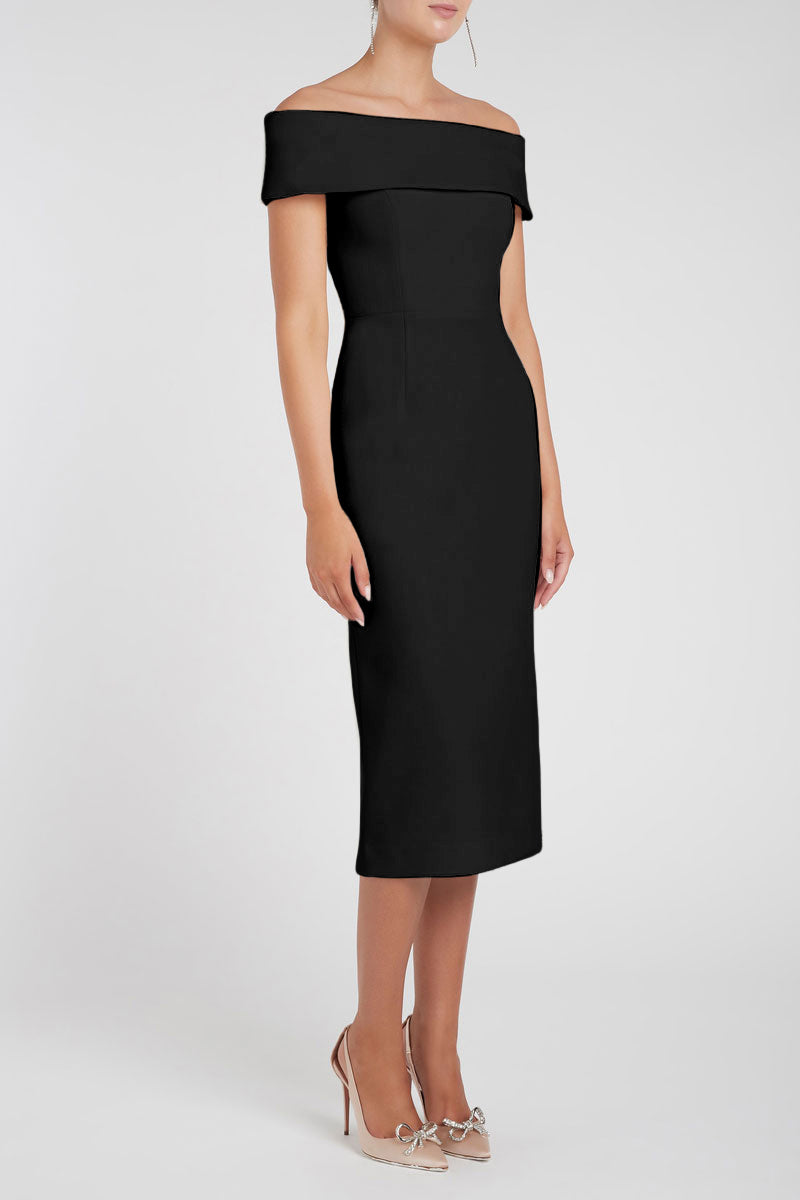 Amore Off Shoulder Midi Dress Rebecca Vallance Amore Off Shoulder Midi Dress Rebecca Vallance