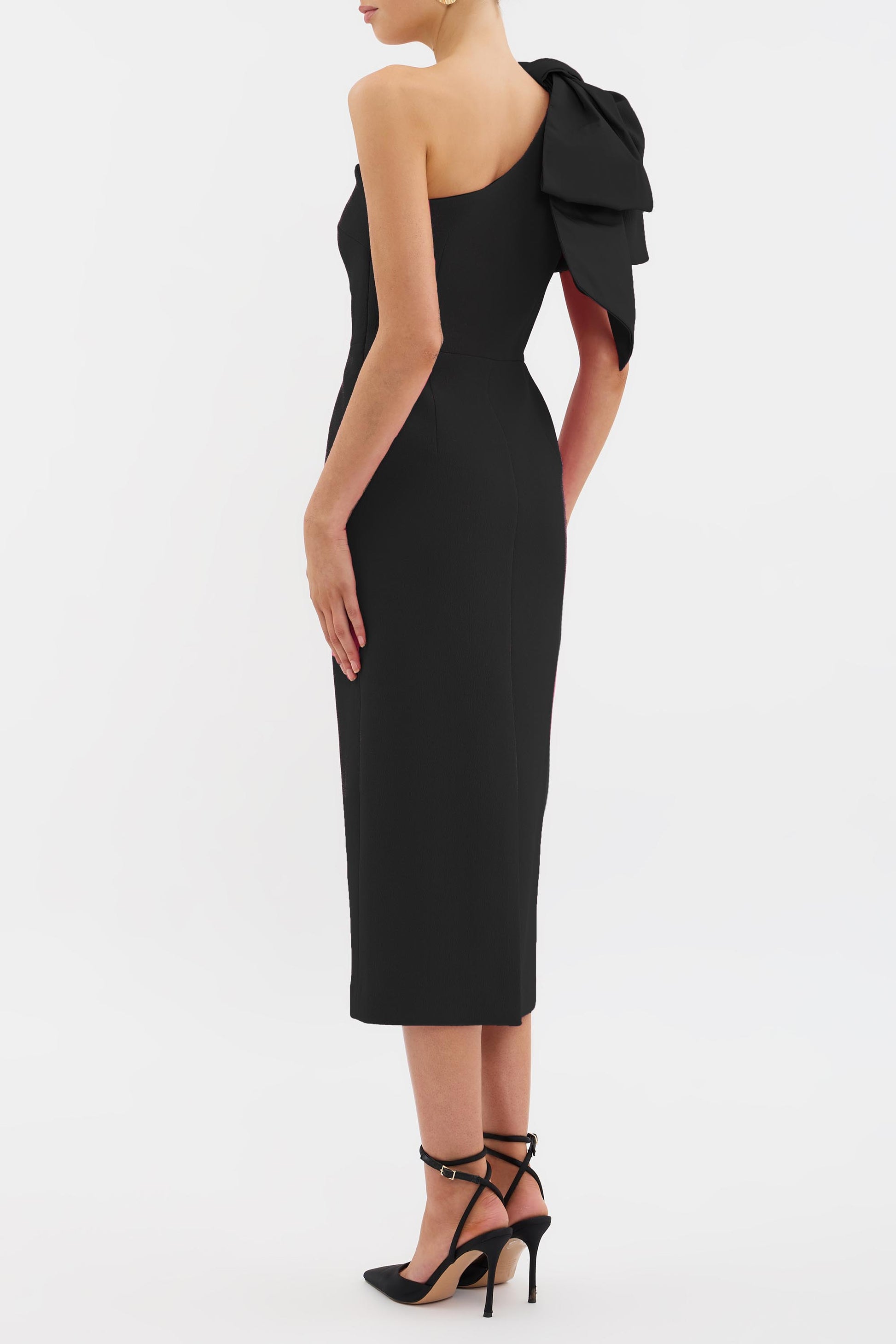 Anais One Shoulder Midi Dress – Rebecca Vallance