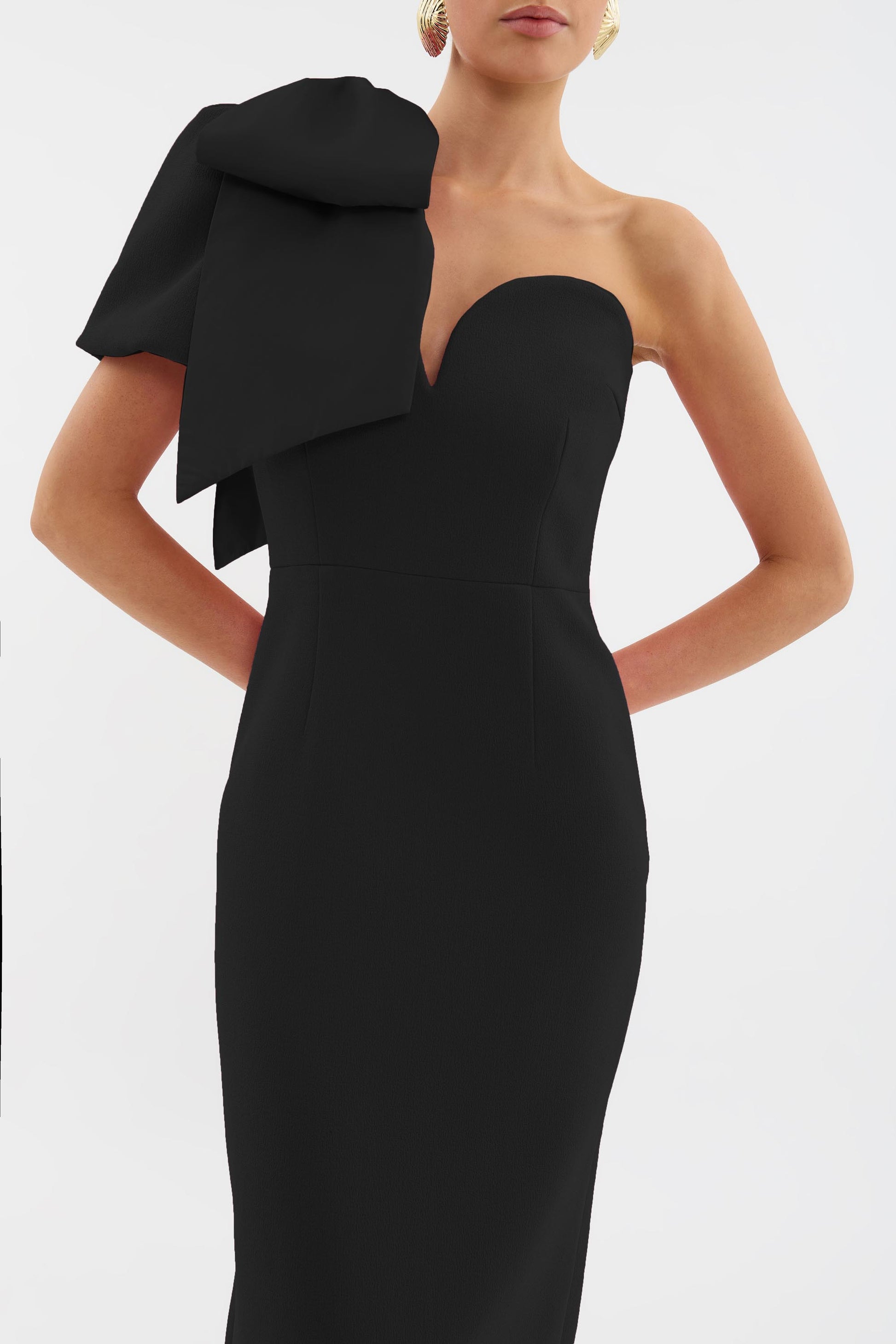 Anais One Shoulder Midi Dress Rebecca Vallance Anais One Shoulder Midi Dress Rebecca Vallance