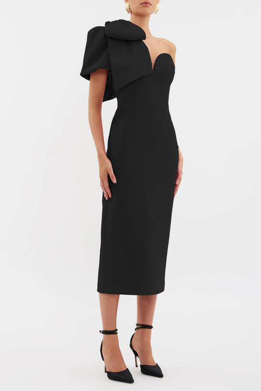 Anais One Shoulder Midi Dress