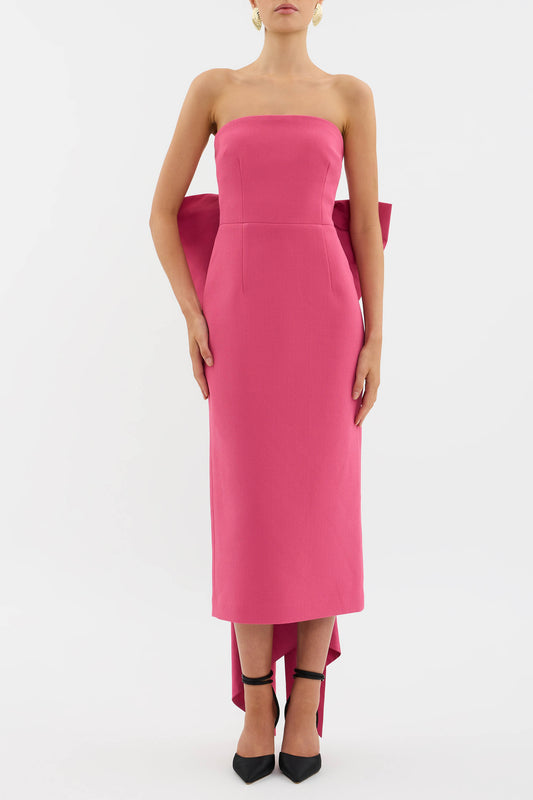 Anais Bow Midi Dress