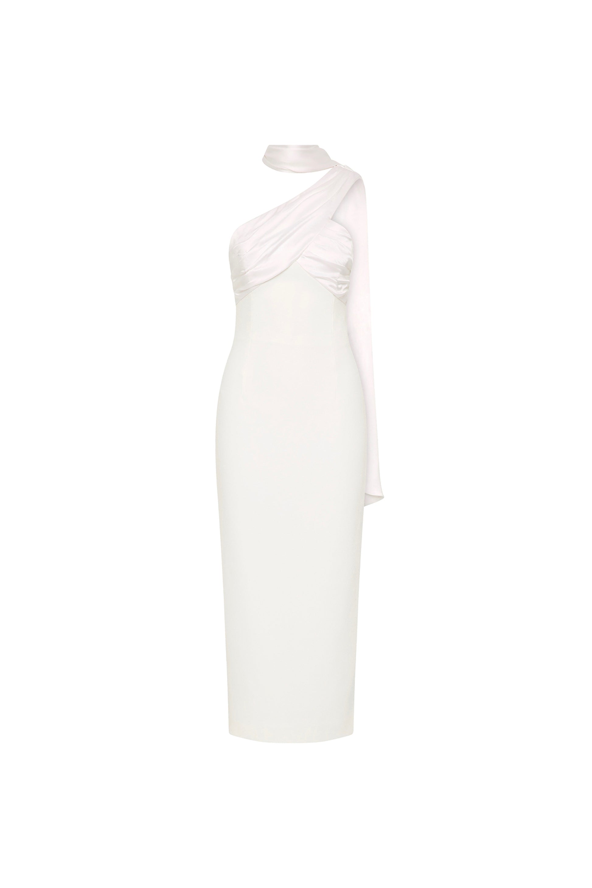 Atlas Halter Tie Midi Dress White Size 6 Atlas Halter Tie Midi Dress White Size 6