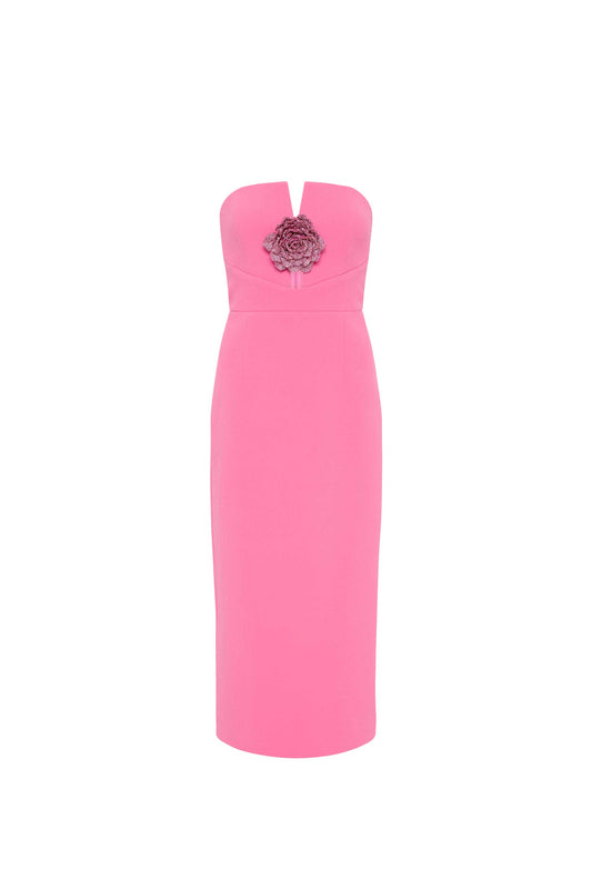 Aubree Strapless Midi Dress