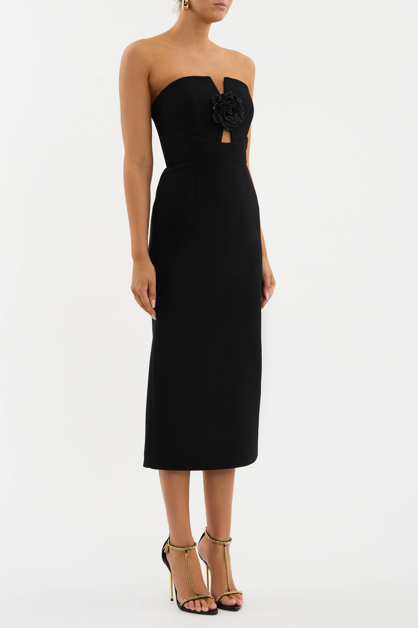 Aubree Strapless Midi Dress