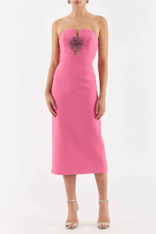 Aubree Strapless Midi Dress