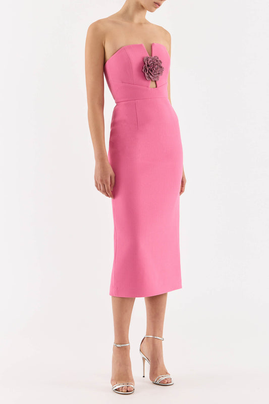 Aubree Strapless Midi Dress