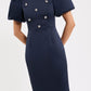 Ayla Short Sleeve Midi Dress