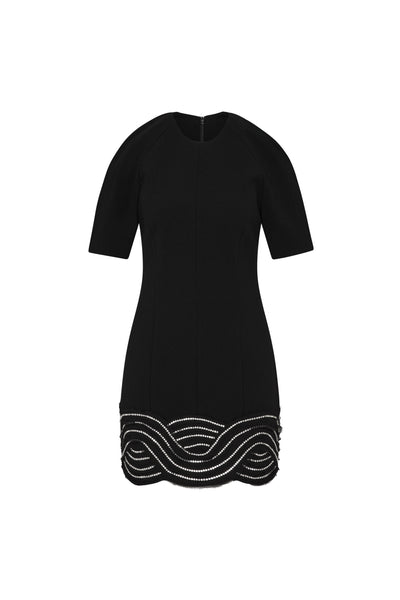 Bellatrix Short Sleeve Mini Dress Black Size 6