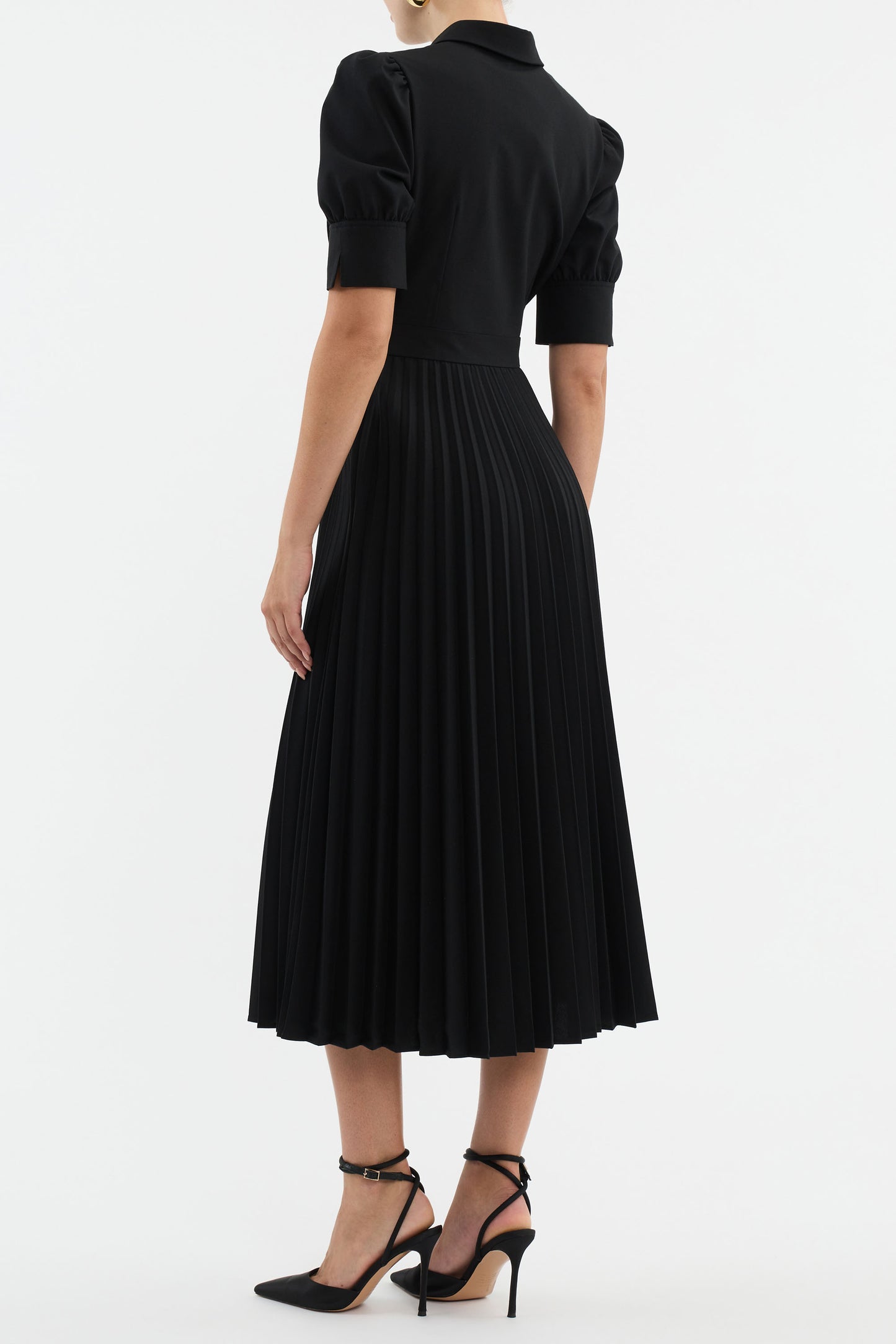 Benoit Pleated Midi Dress