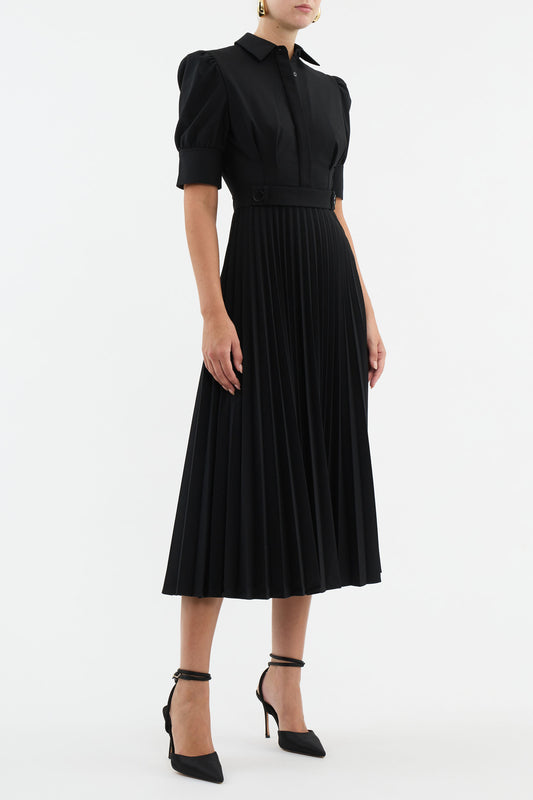 Benoit Pleated Midi Dress