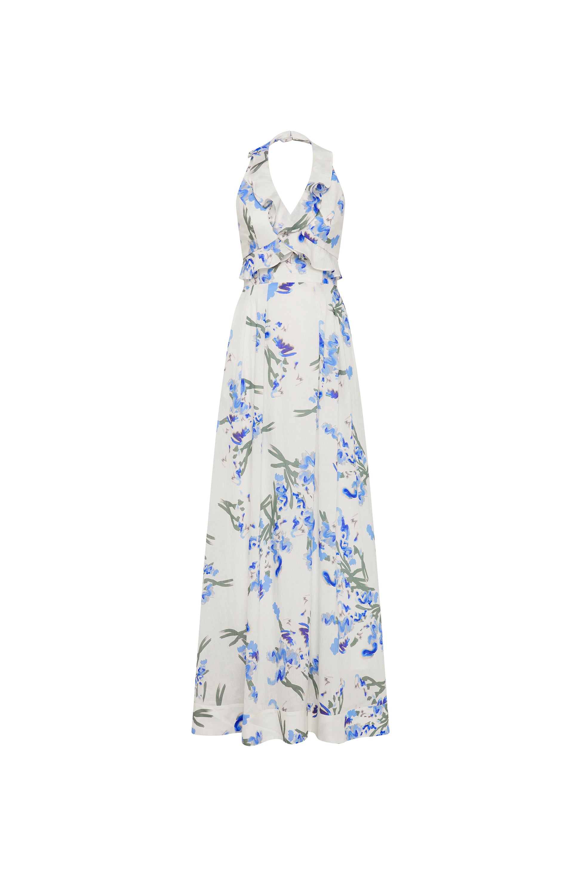 cesca bluebell floral maxi dress 'Cesca' Bluebell Floral Maxi Dress