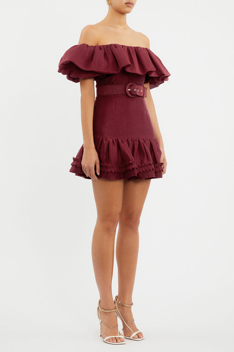 bordeaux mini dress Emma Mini Dress