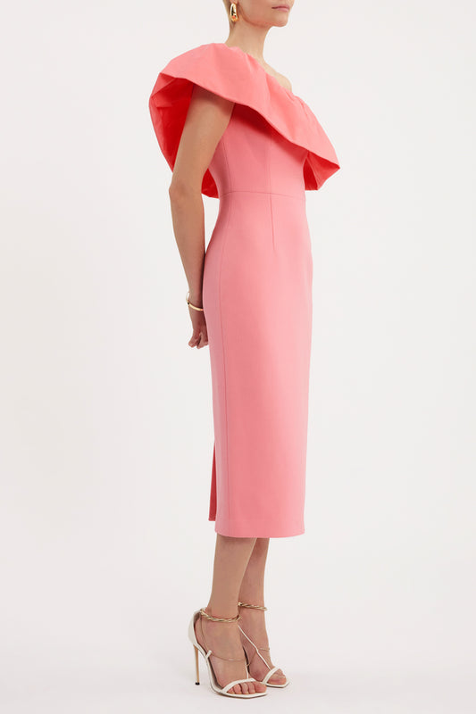 Brittany One Shoulder Midi Dress