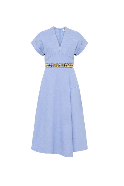 Carine Midi Dress Baby Blue