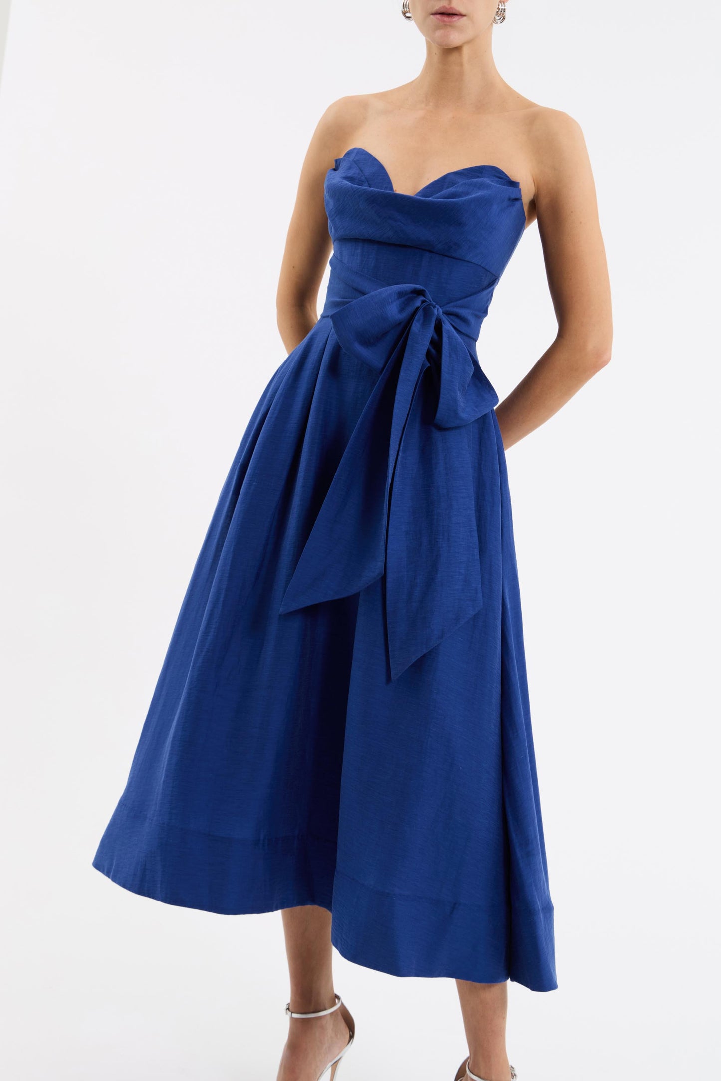 Cera Strapless Midi Dress