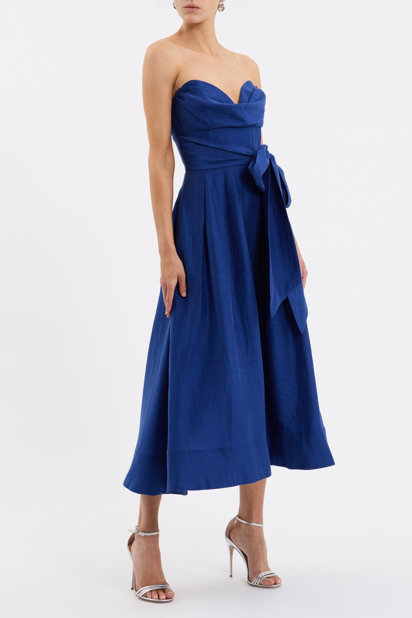 Cera Strapless Midi Dress