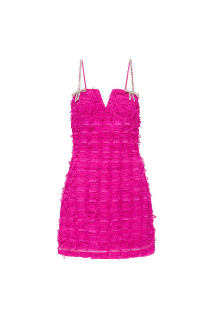 Cherie Amour Mini Dress Hot Pink