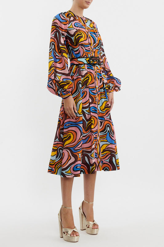 Chiquita Long Sleeve Midi Dress