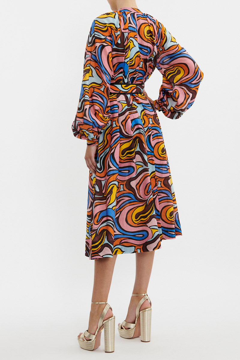 Chiquita Long Sleeve Midi Dress