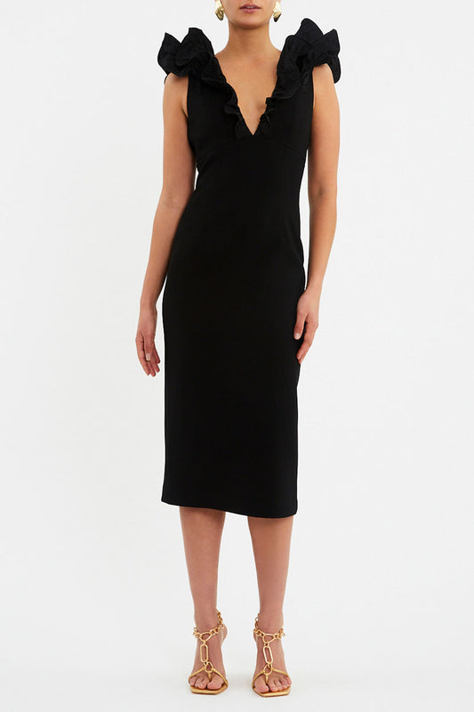 Chloe Midi Dress Black