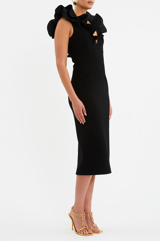 Chloe Midi Dress Black