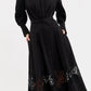 Claribelle Long Sleeve Midi Dress