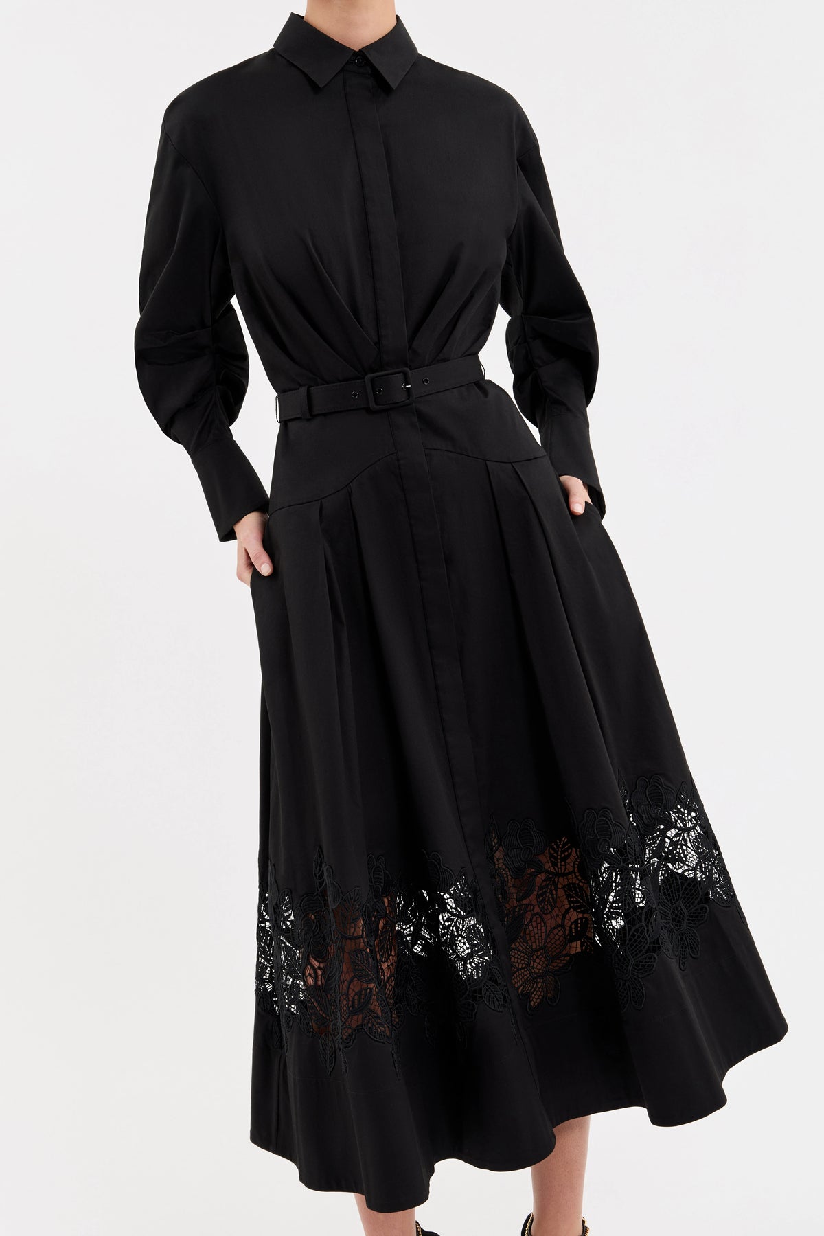 Claribelle Long Sleeve Midi Dress