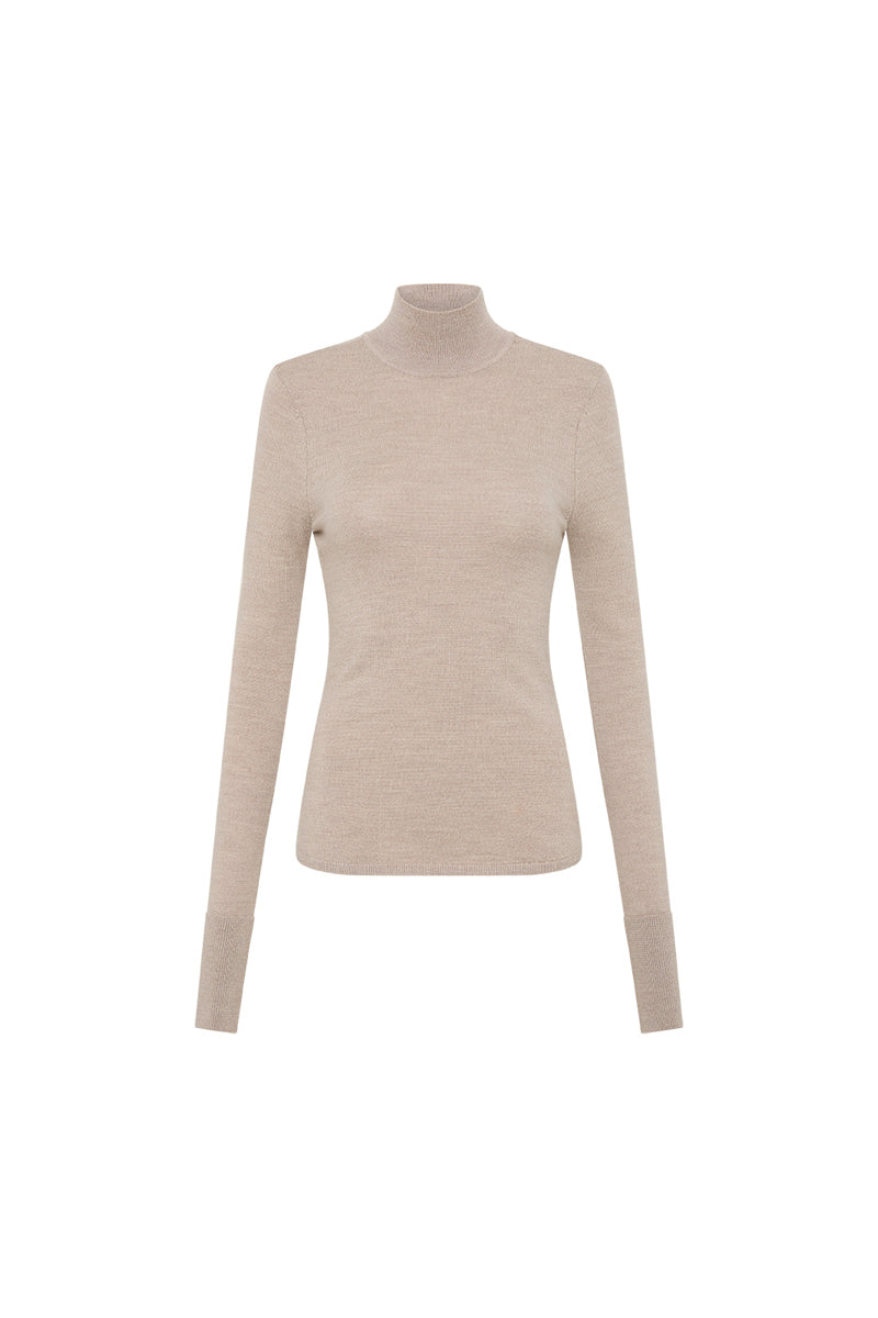 Colm Long Sleeve Top Oatmeal