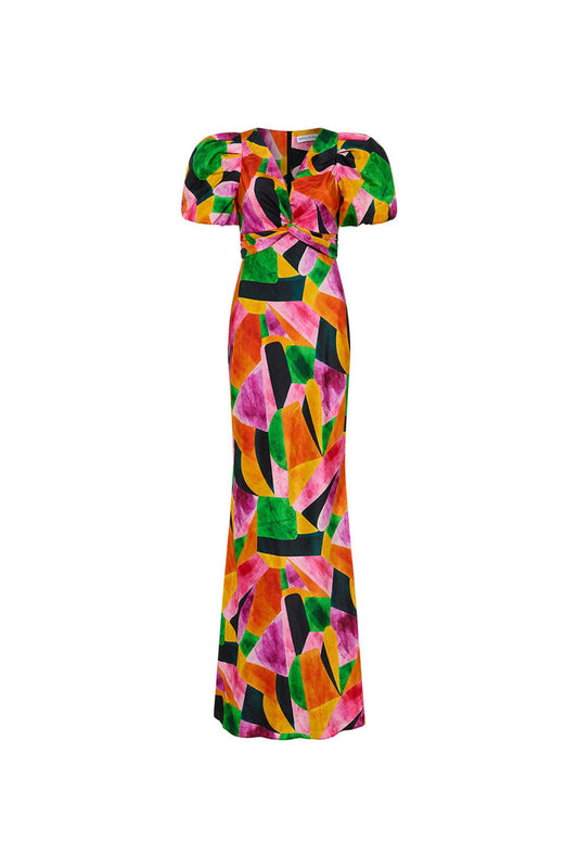 Copacabana Puff Sleeve Maxi Dress