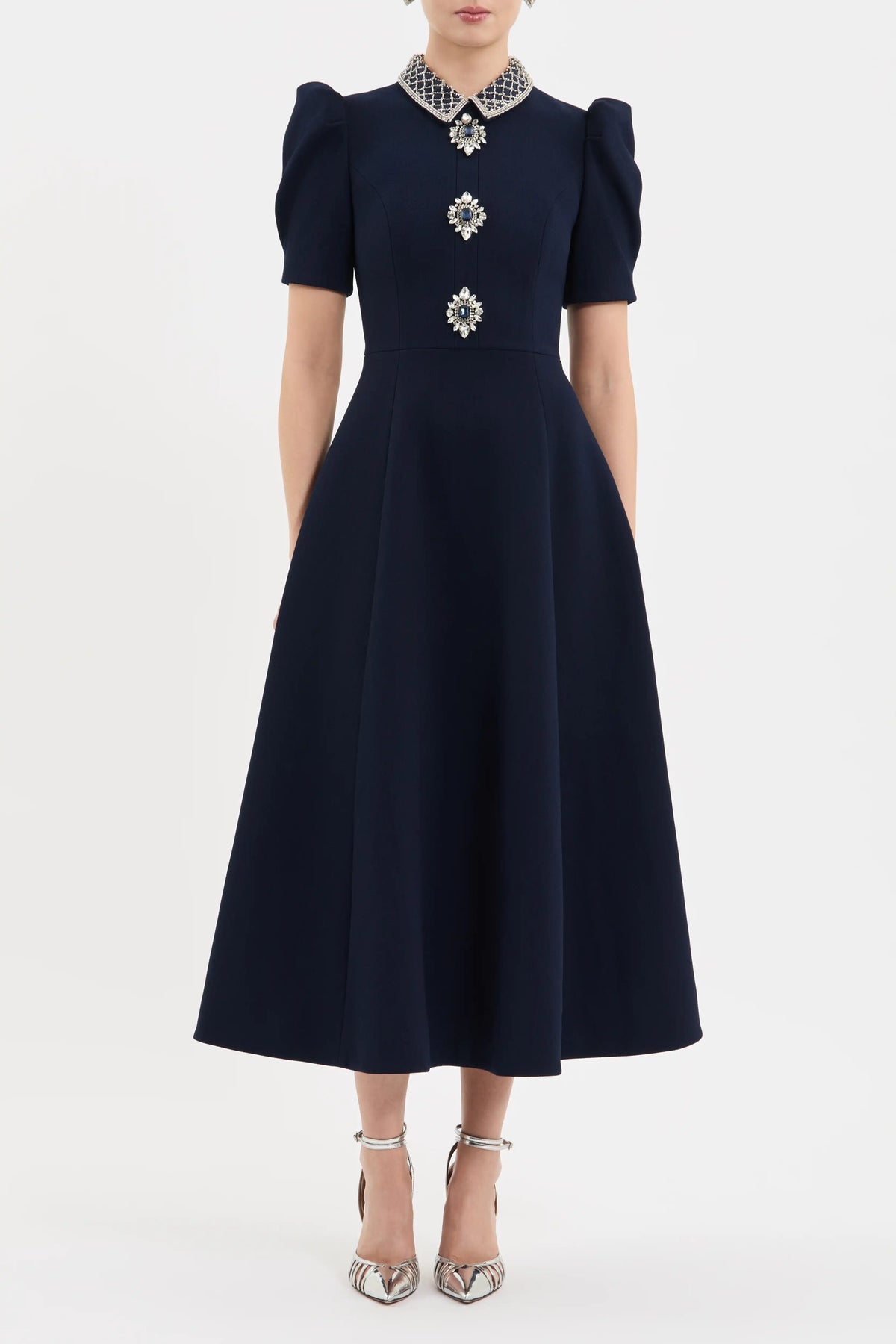 Crown Jewel Short Sleeve Midi Dress