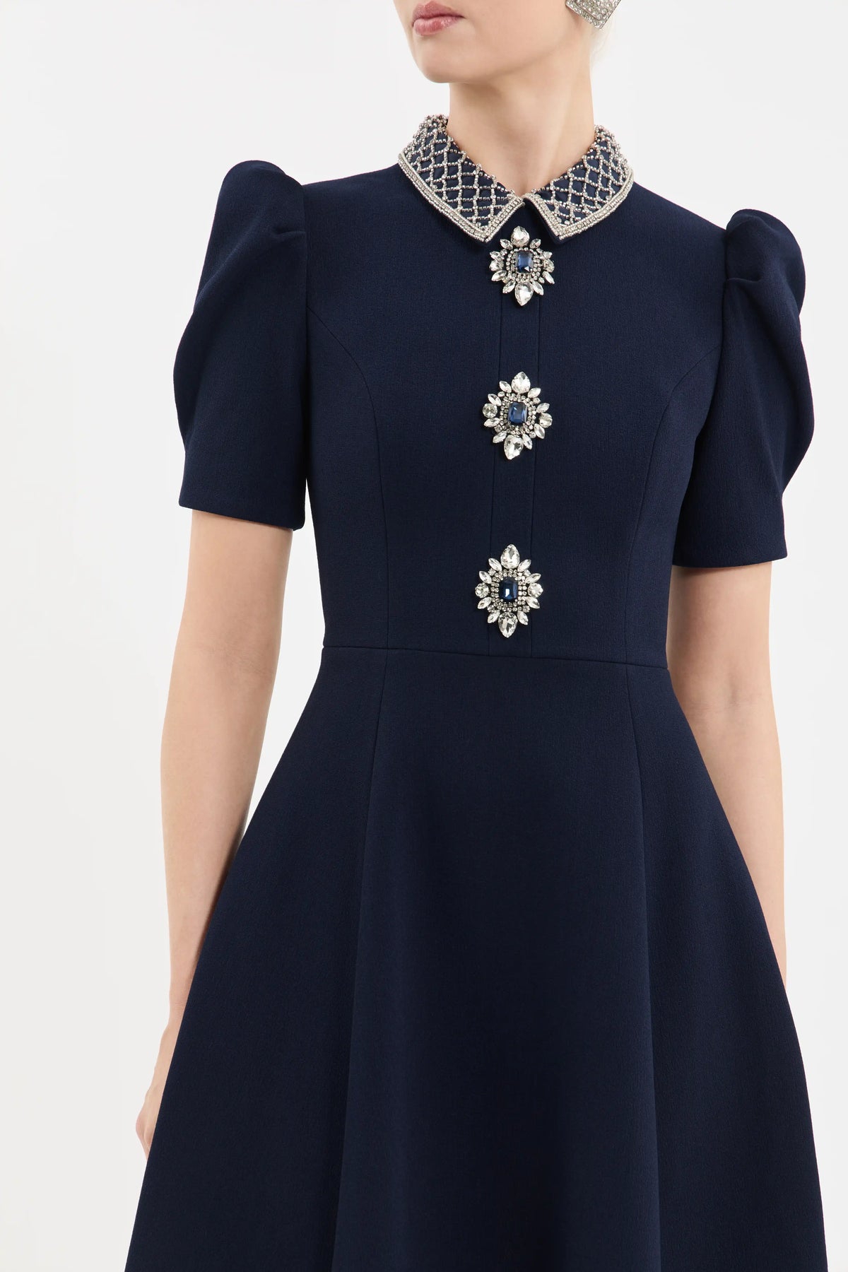 Crown Jewel Short Sleeve Midi Dress