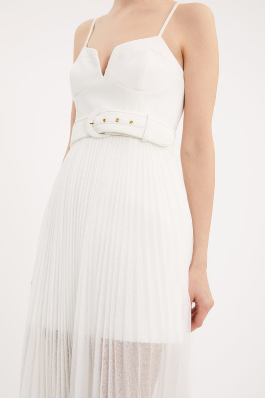 Cyndi Bustier Midi Dress