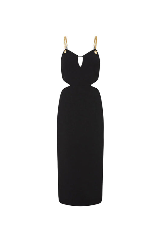 Dulce Amore Midi Dress Black