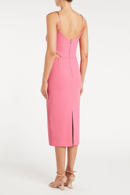 Dulce Amore Midi Dress Pink