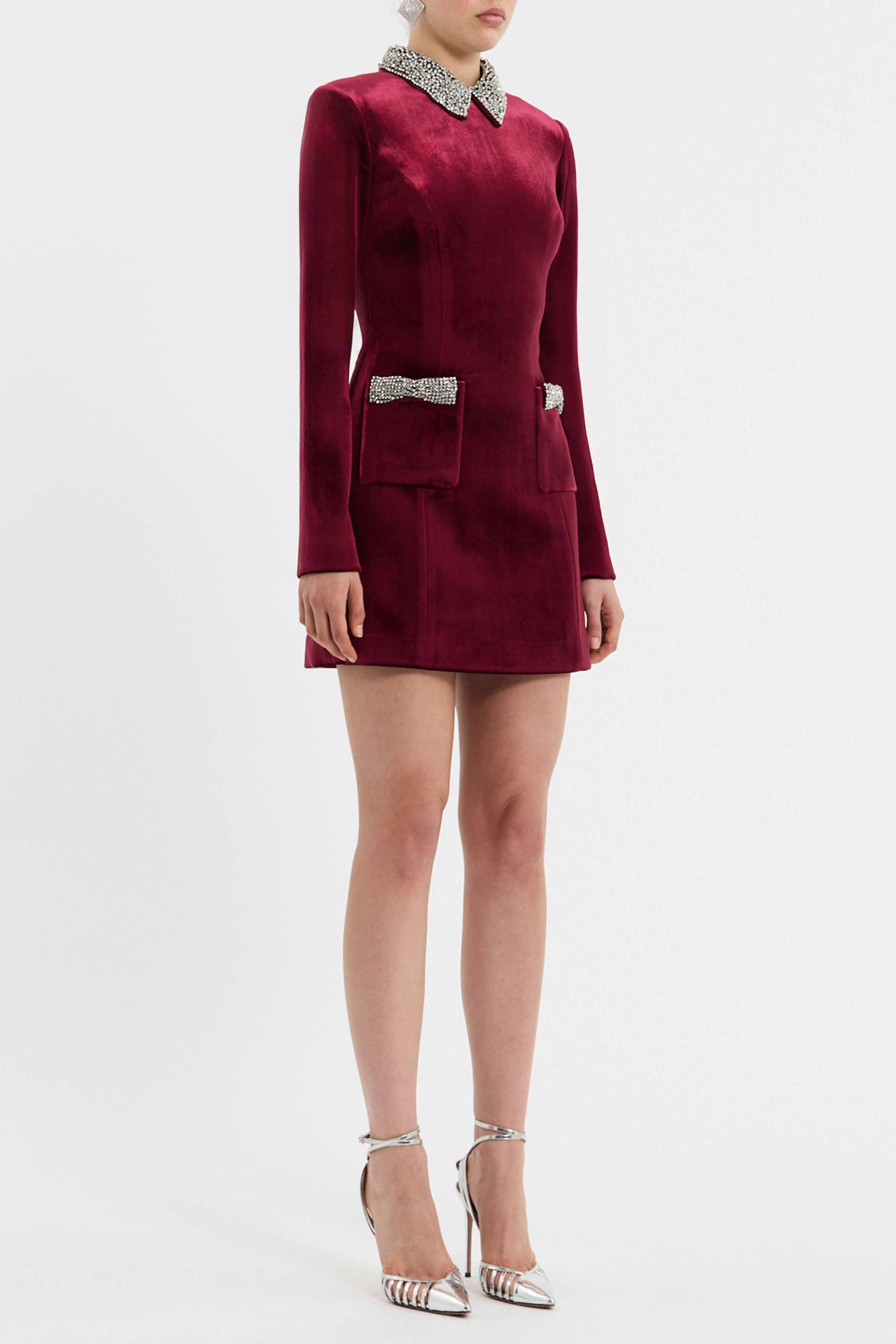 Edwiena Long Sleeve Mini Dress – Rebecca Vallance