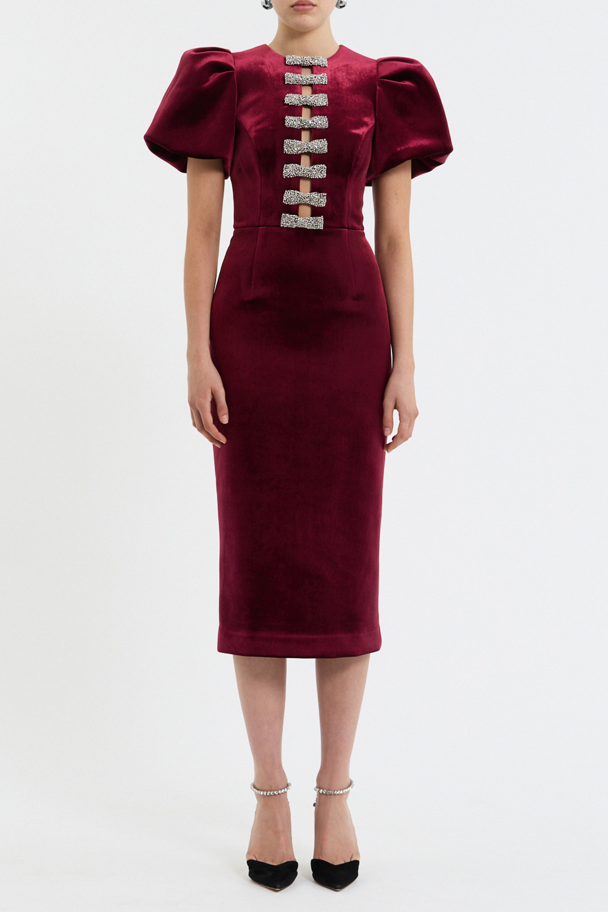rebecca vallance vienna midi dress Rebecca Vallance Vienna Midi Dress in Gold Size 10
