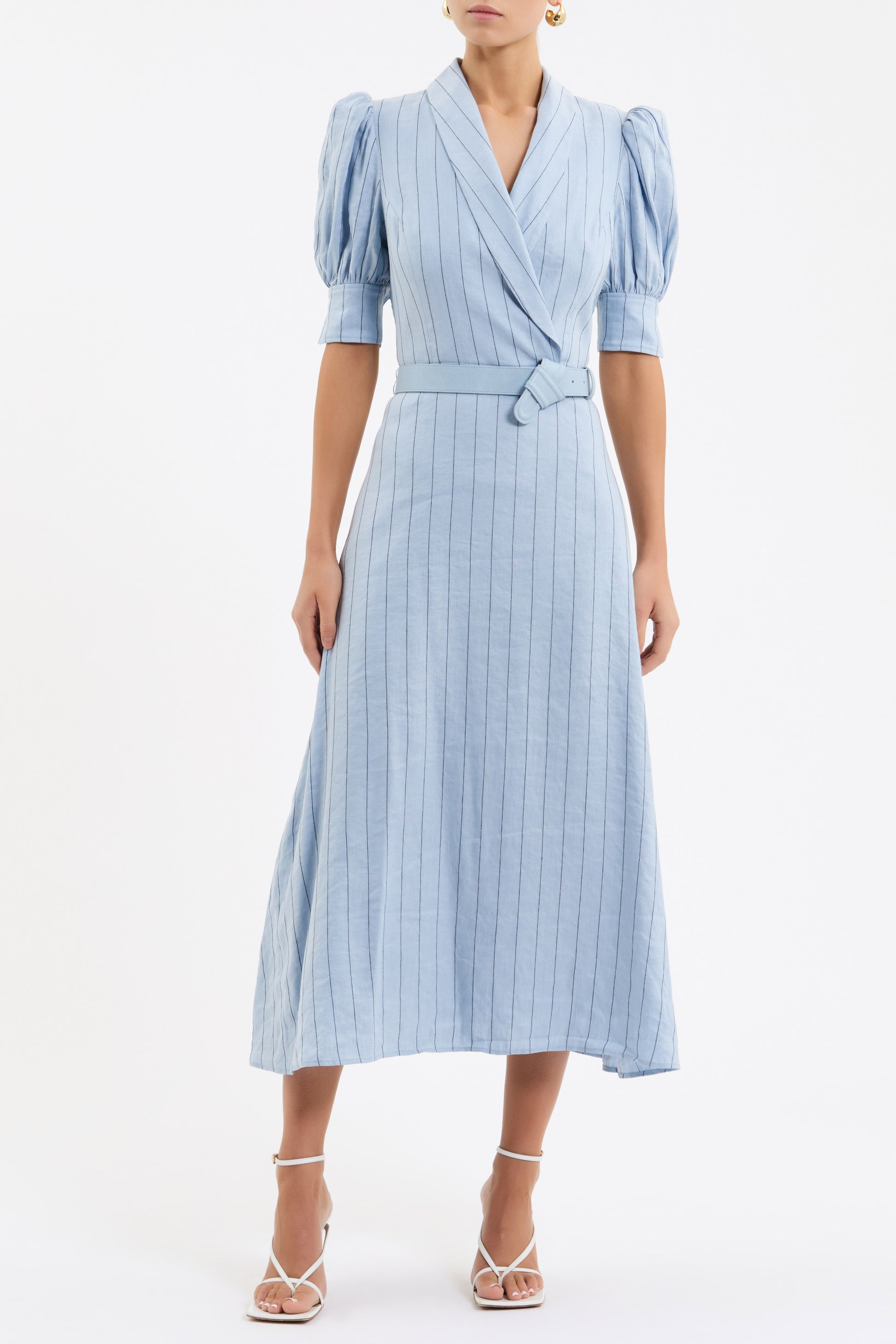 Effie Midi Dress Blue Size 6 Effie Midi Dress Blue Size 6