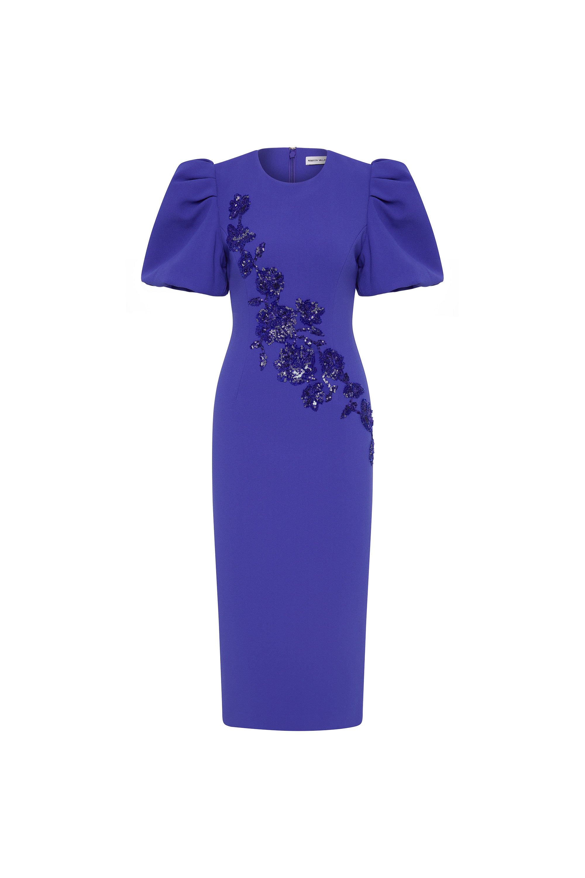 Evolet Puff Sleeve Midi Dress
