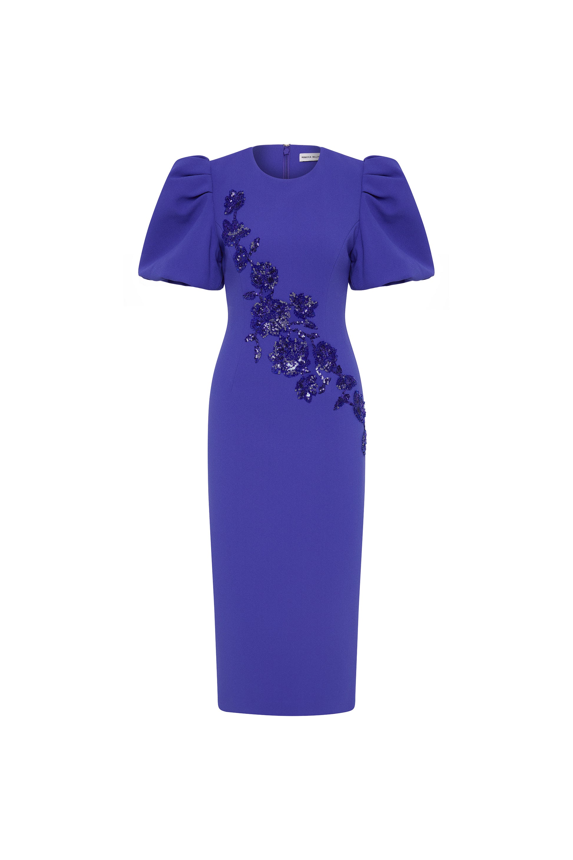 rebecca vallance purple dress Rebecca Vallance Violetta Midi Dress