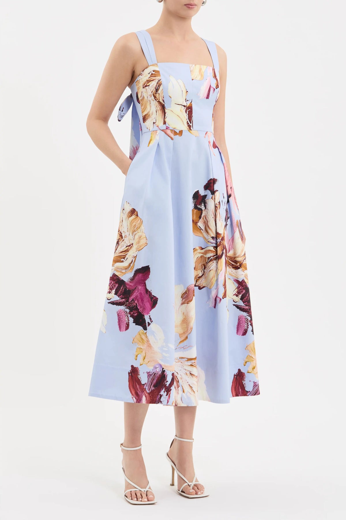 Fleur De Lis Midi Dress